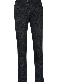 Pantalon en twill à imprimé raffiné