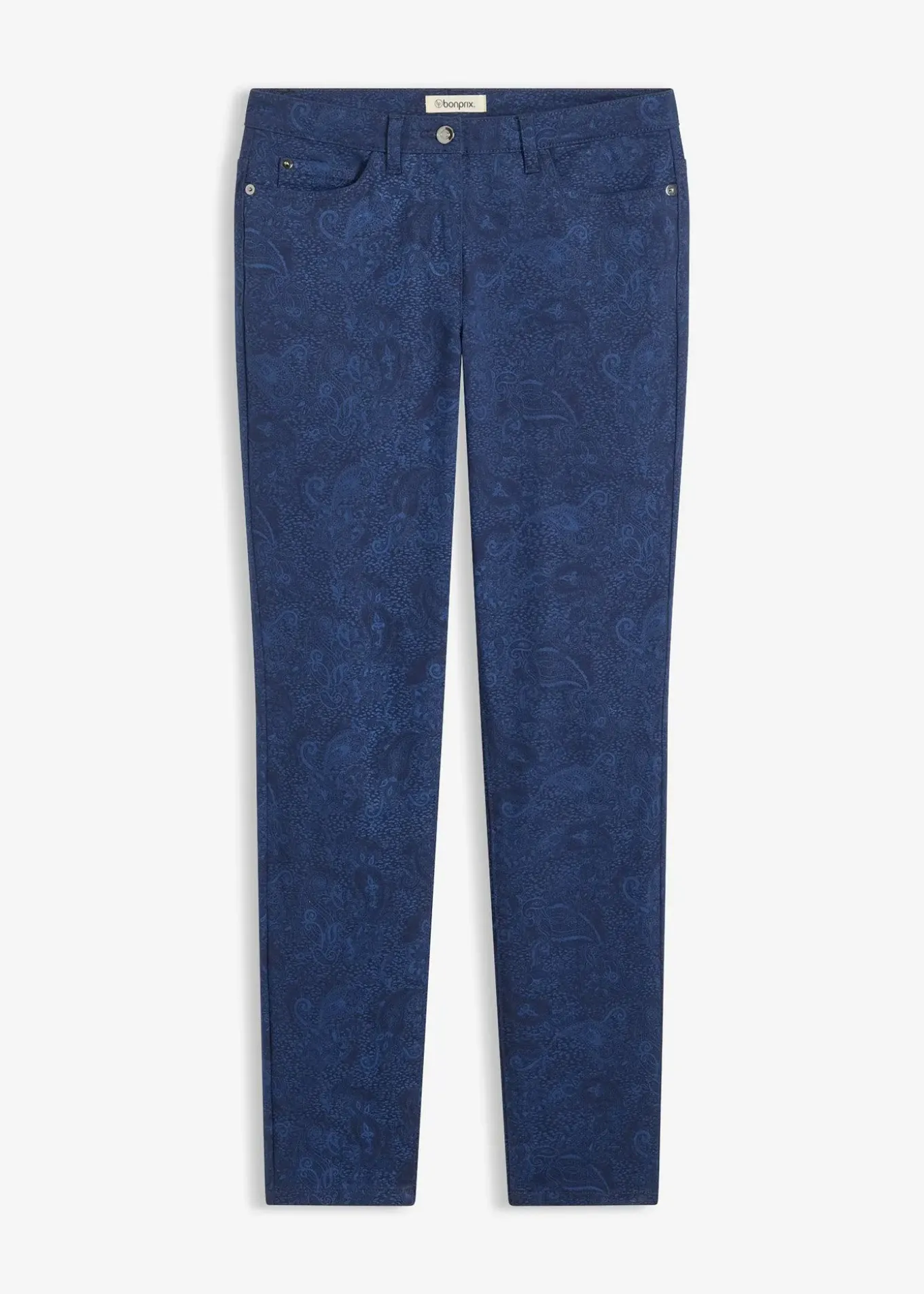 Pantalon en twill à imprimé raffiné