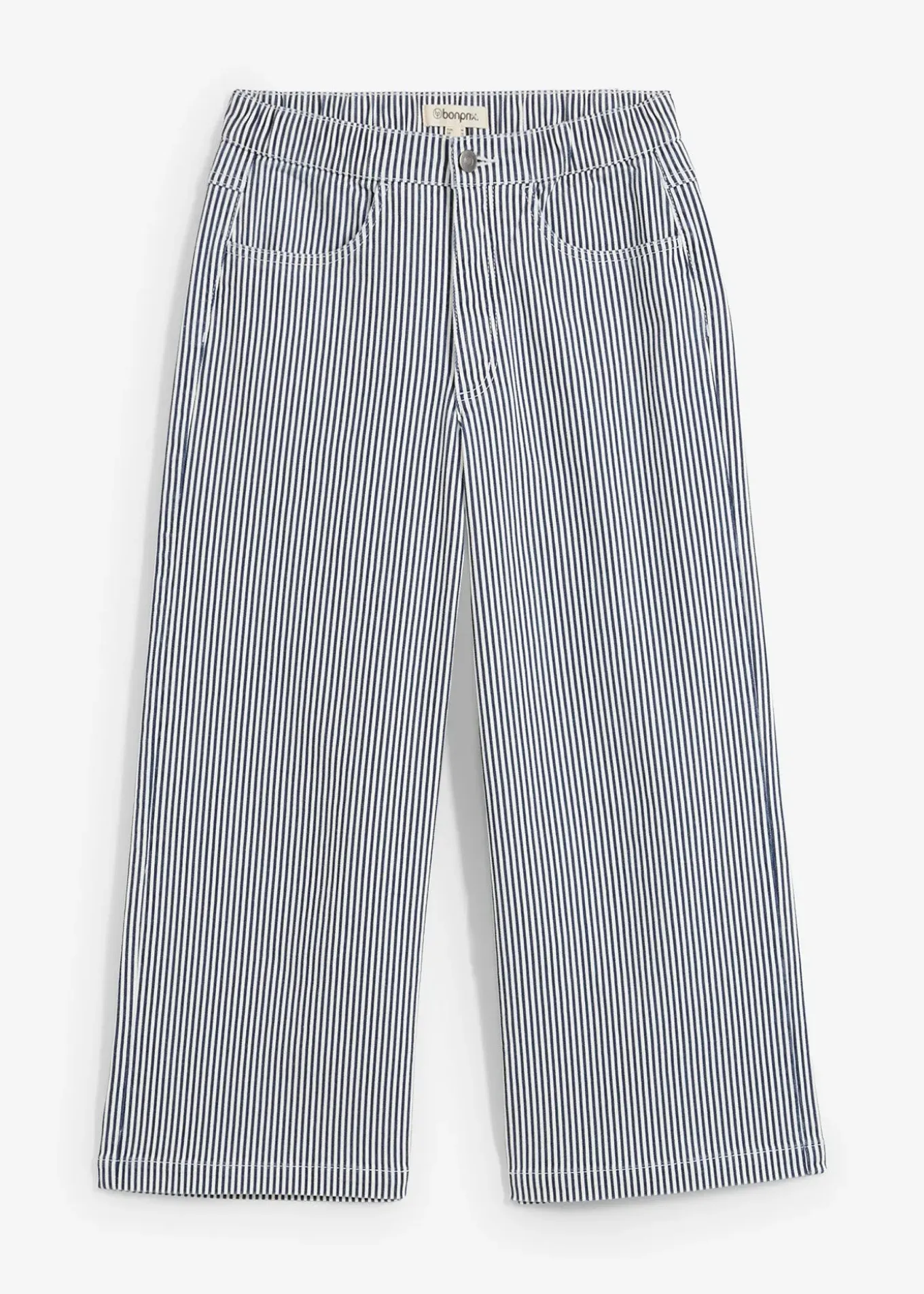 Pantalon en twill à taille élastiquée