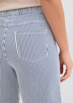 Pantalon en twill à taille élastiquée