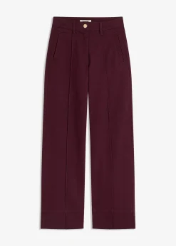 Pantalon en twill avec passepoil et poches raglan