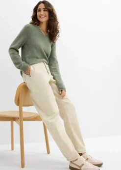 Pantalon en twill barrel