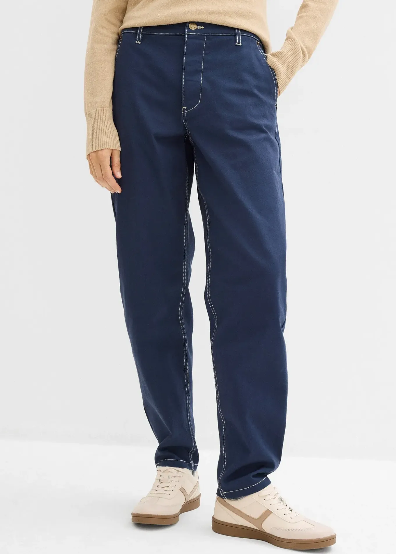 Pantalon en twill barrel