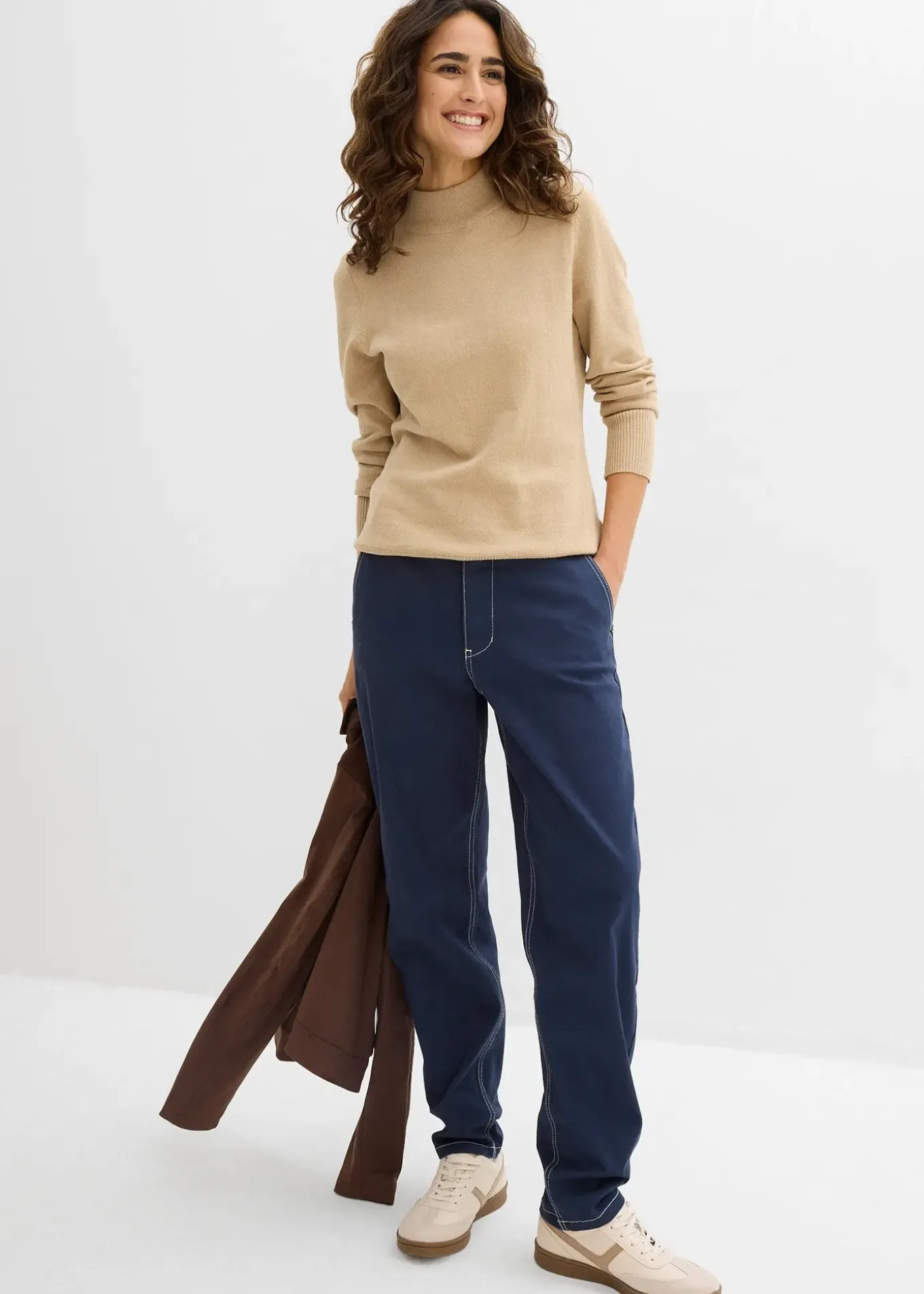 Pantalon en twill barrel