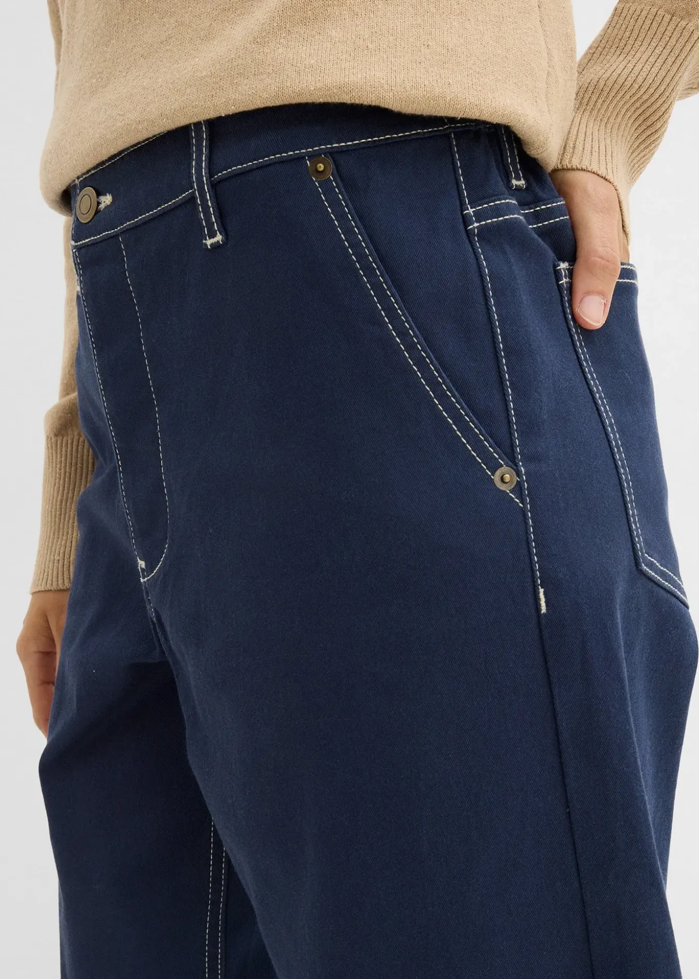 Pantalon en twill barrel