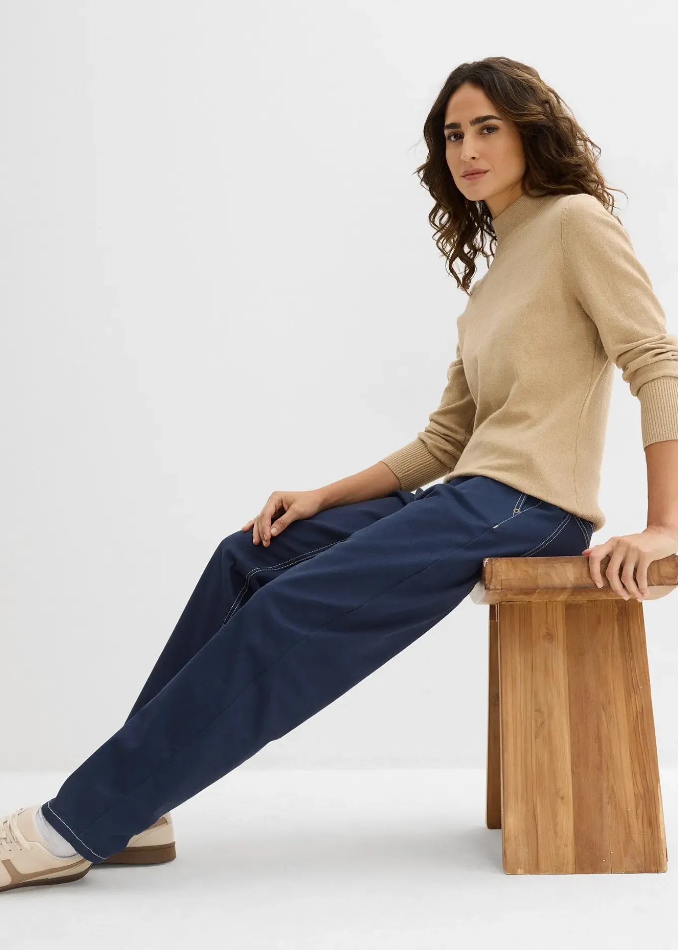 Pantalon en twill barrel