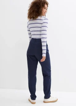 Pantalon en twill coton élasthanne
