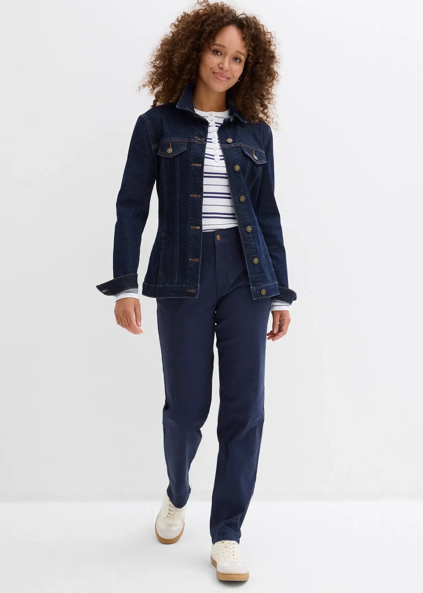 Pantalon en twill coton élasthanne