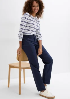 Pantalon en twill coton élasthanne