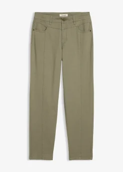 Pantalon en twill coton élasthanne