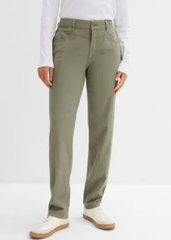 Pantalon en twill coton élasthanne