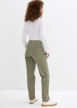 Pantalon en twill coton élasthanne