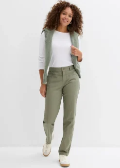 Pantalon en twill coton élasthanne