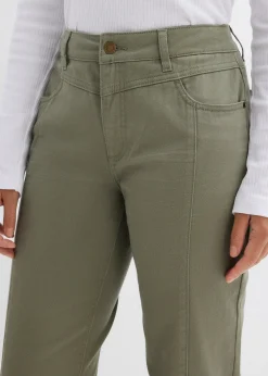 Pantalon en twill coton élasthanne