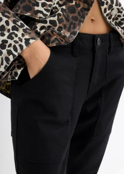 Pantalon en twill de coton extensible