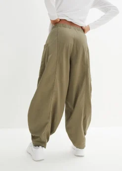 Pantalon en twill de coton extensible
