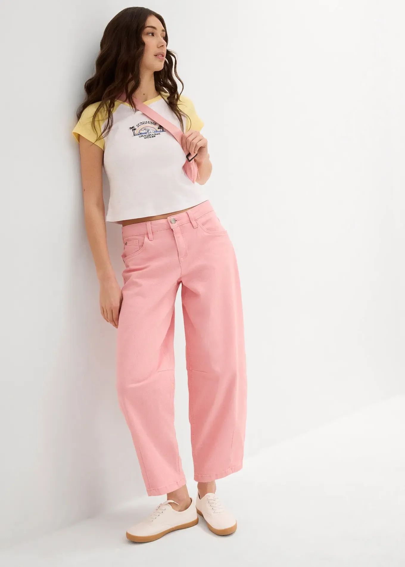Pantalon en twill de coton extensible