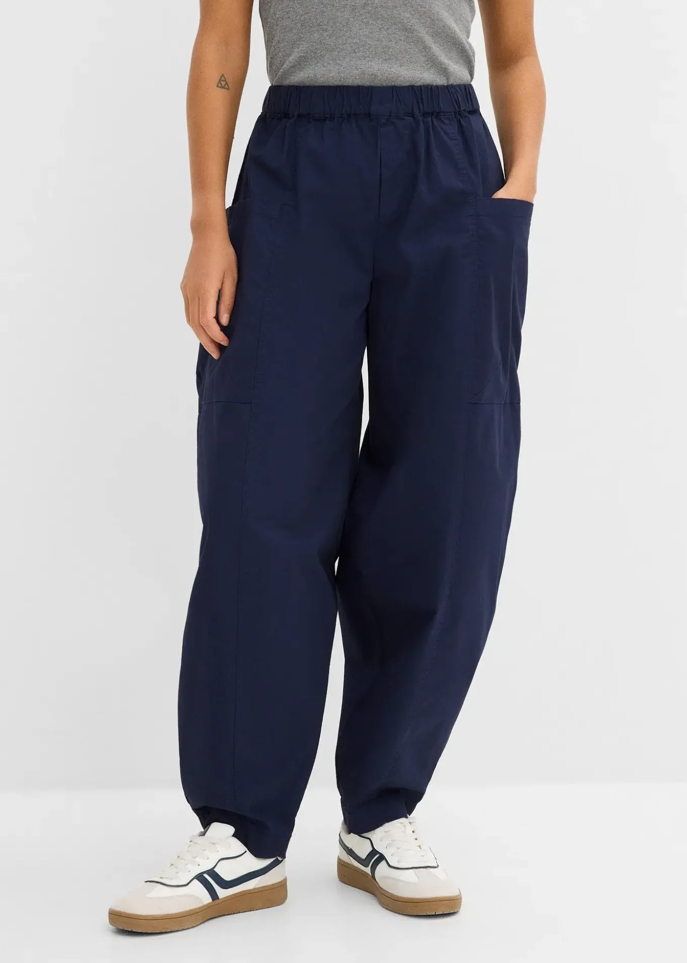 Pantalon en twill de coton extensible
