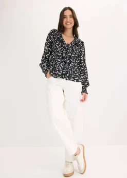 Pantalon en twill de coton extensible