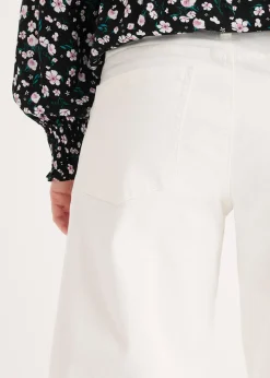 Pantalon en twill de coton extensible