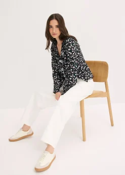 Pantalon en twill de coton extensible