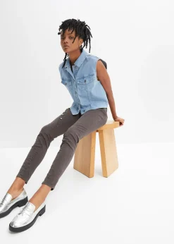 Pantalon en twill de coton extensible