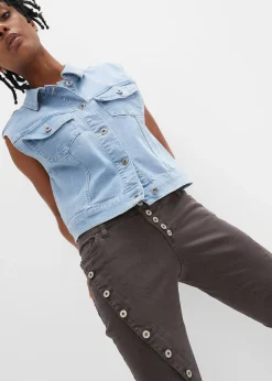 Pantalon en twill de coton extensible