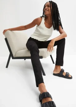 Pantalon en twill extensible