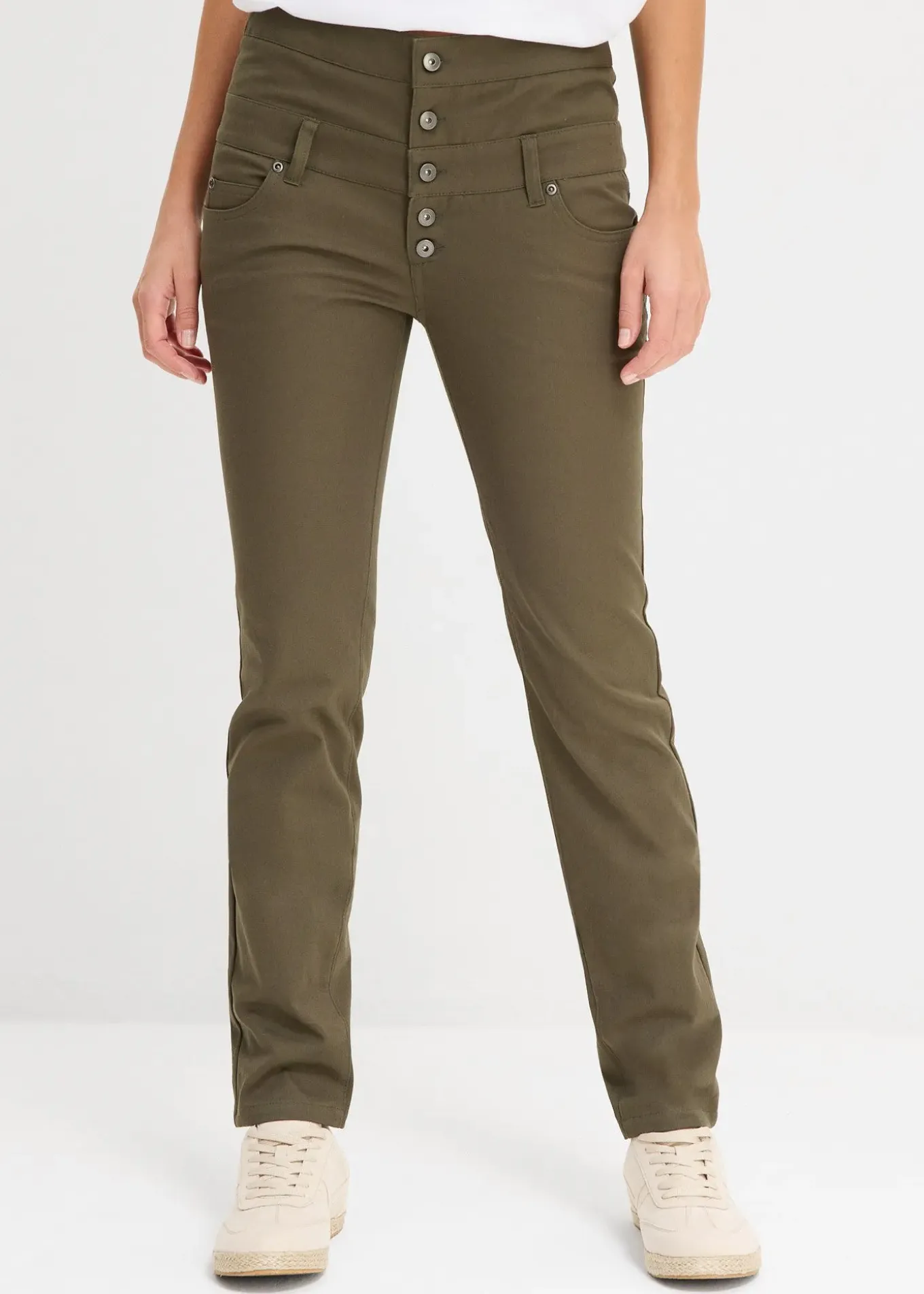 Pantalon en twill extensible