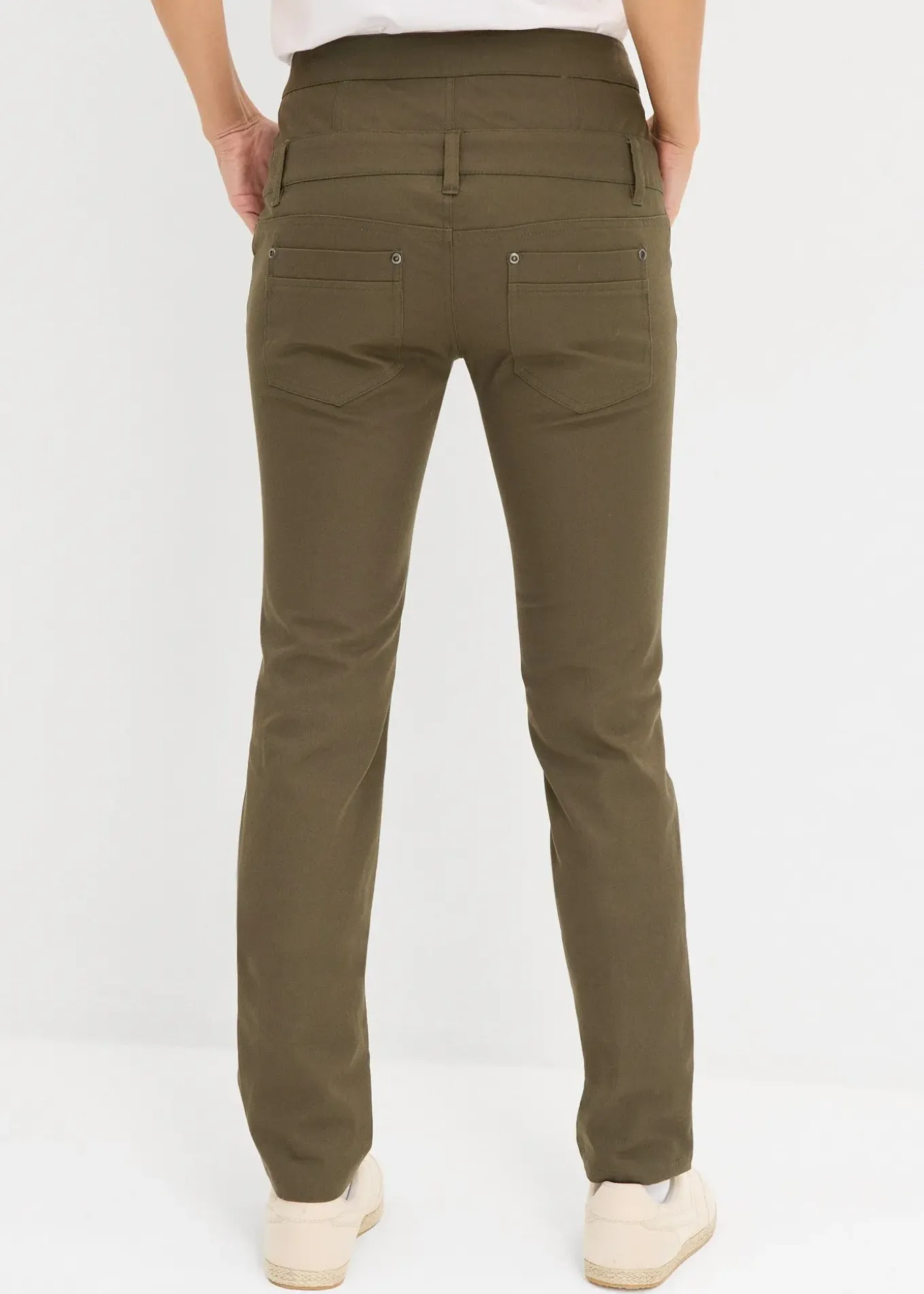 Pantalon en twill extensible