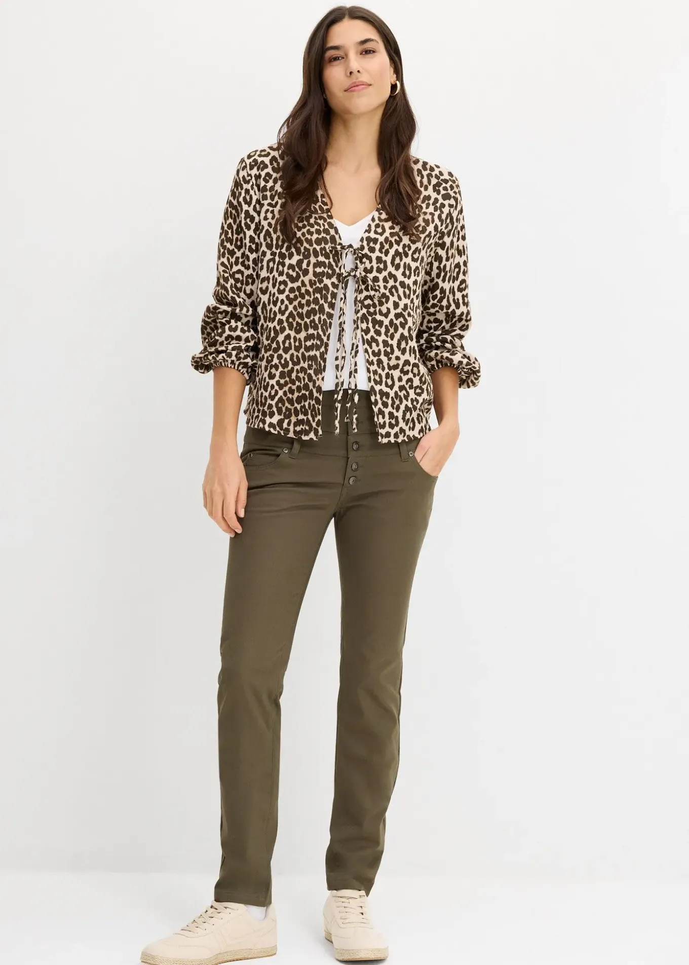 Pantalon en twill extensible
