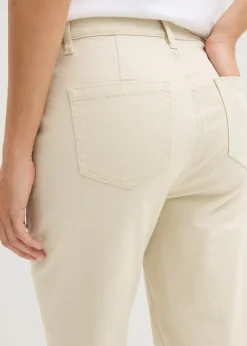 Pantalon en twill raccourci