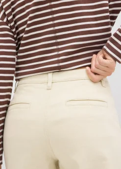 Pantalon en twill taille haute