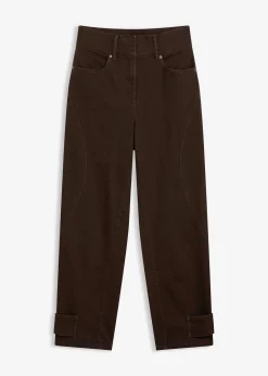 Pantalon en twill, taille haute