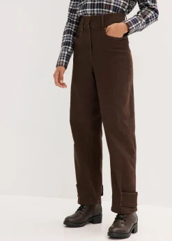 Pantalon en twill, taille haute