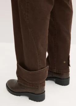 Pantalon en twill, taille haute