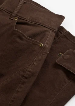 Pantalon en twill, taille haute