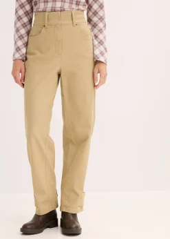 Pantalon en twill, taille haute