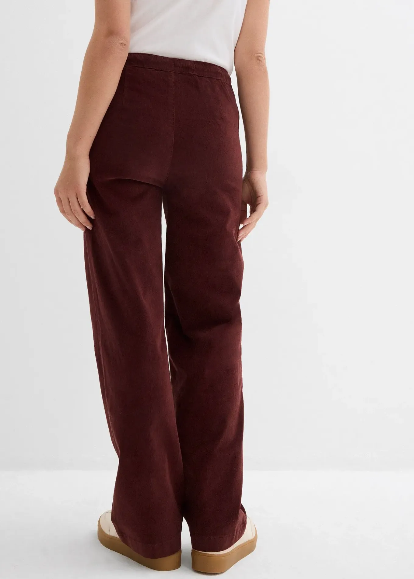 Pantalon en velours côtelé, coton extensible