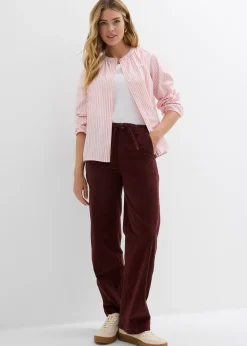 Pantalon en velours côtelé, coton extensible