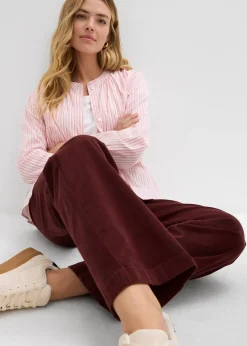 Pantalon en velours côtelé, coton extensible