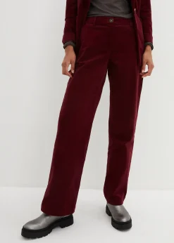 Pantalon en velours côtelé extensible
