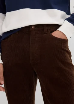 Pantalon en velours côtelé extensible et confortable, Slim