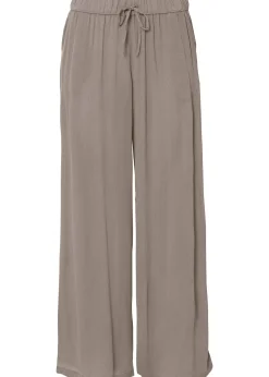 Pantalon en viscose, taille élastiquée