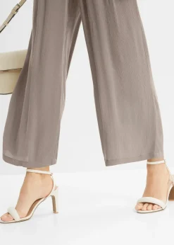 Pantalon en viscose, taille élastiquée