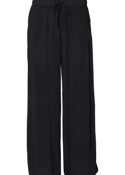 Pantalon en viscose, taille élastiquée