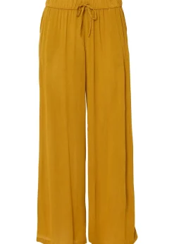 Pantalon en viscose, taille élastiquée