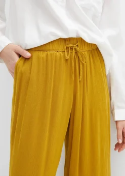 Pantalon en viscose, taille élastiquée