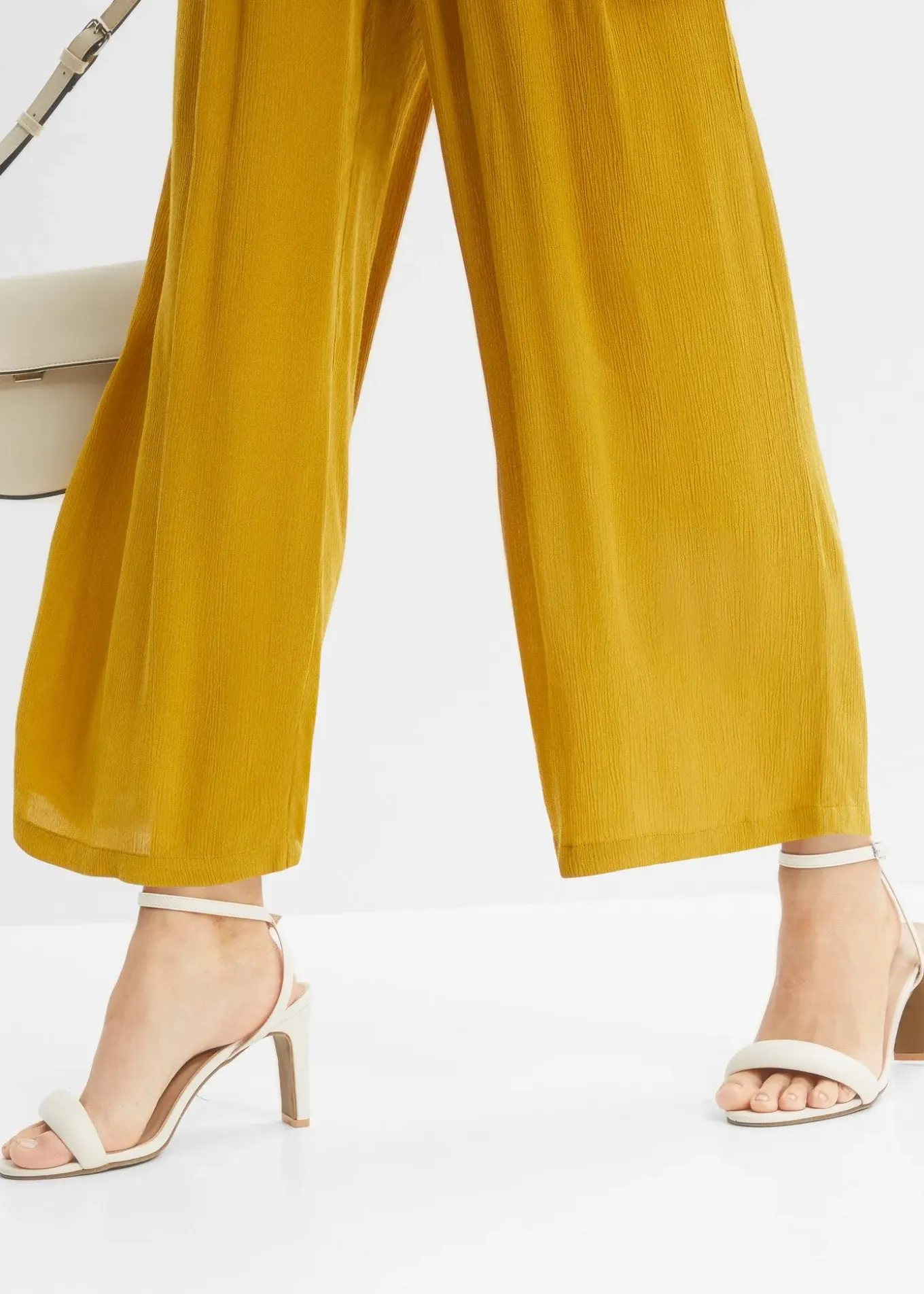 Pantalon en viscose, taille élastiquée