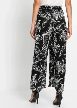 Pantalon en viscose texturée